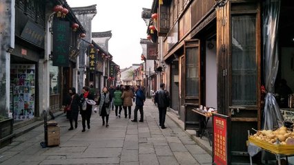 嘉兴市月河街古韵风光